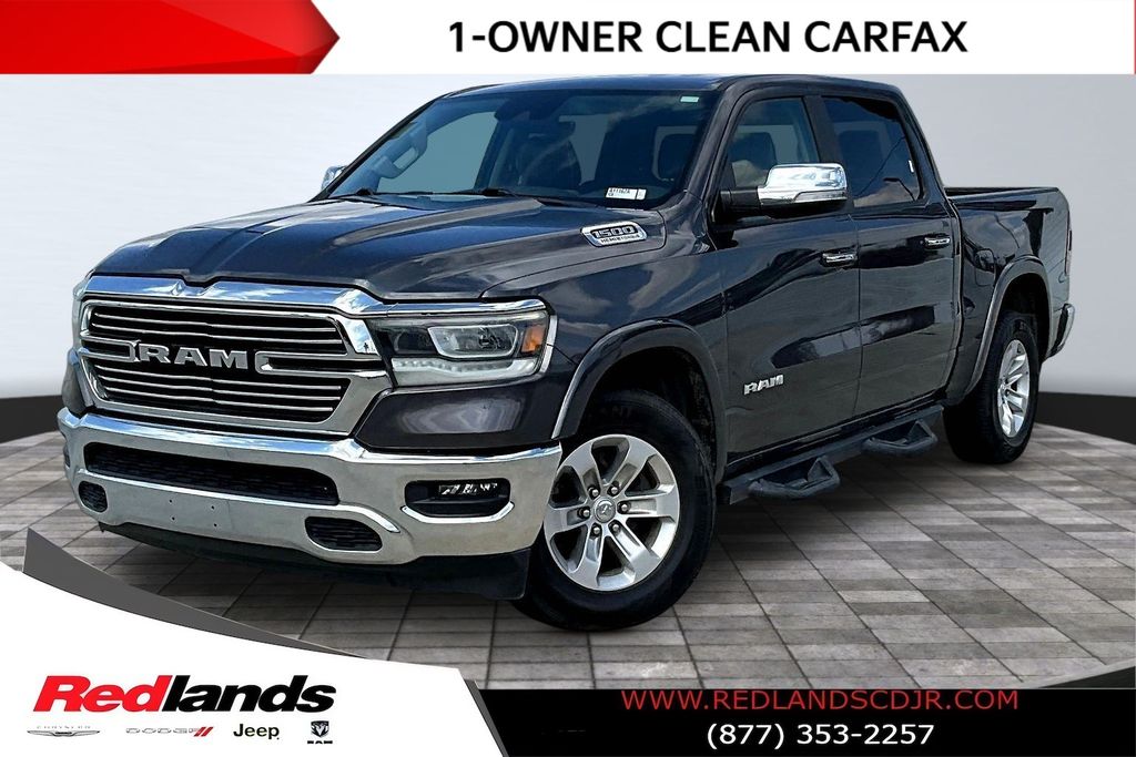 Gray (Granite Crystal Metallic Clearcoat) 2022 RAM 1500 Laramie Crew Cab RWD Pickup Truck 4X2 8-Speed Automatic