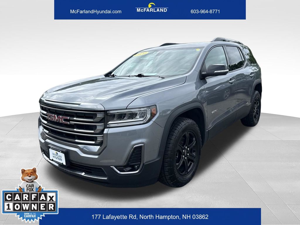 Gray (Satin Steel Metallic) 2020 GMC Acadia SUV / Crossover Four-Wheel Drive 9-Speed Automatic