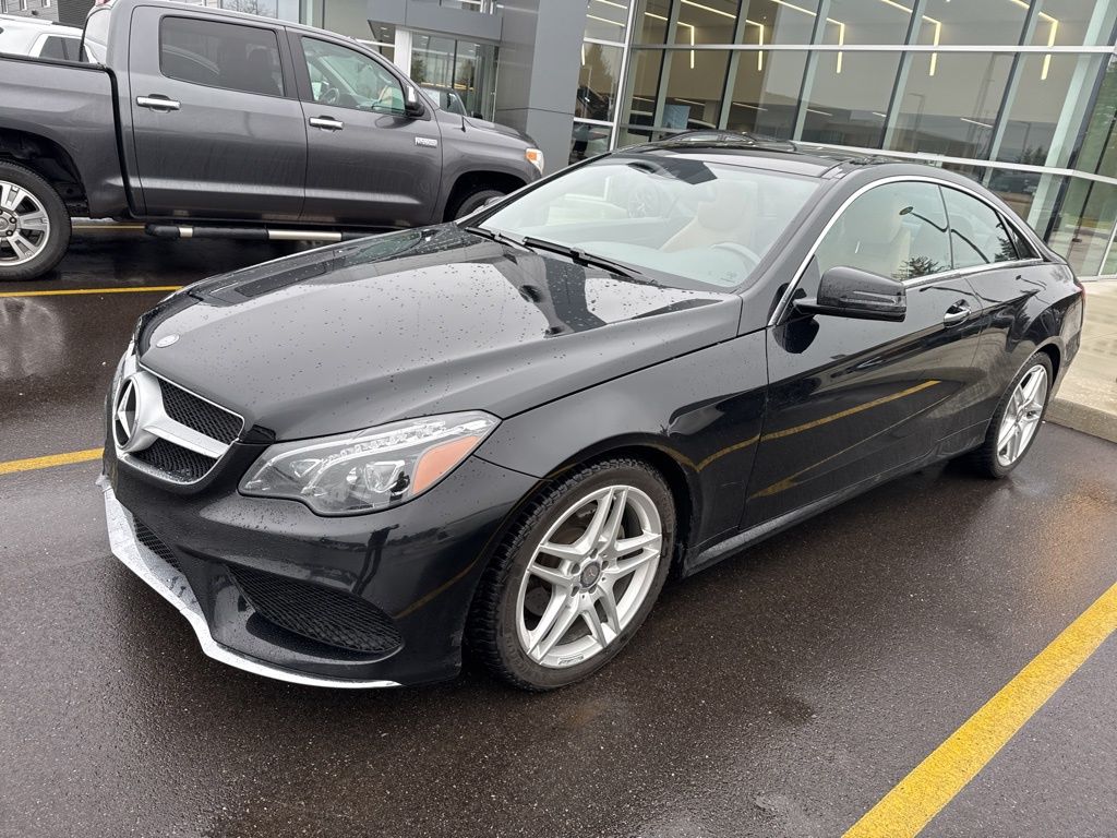 Black 2016 Mercedes-Benz E-Class E 400 Coupe 4MATIC Coupe All-Wheel Drive 7-Speed Automatic