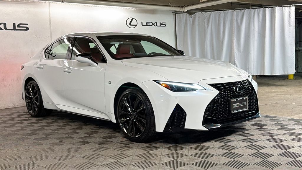 Ultra White 2023 Lexus IS 350 F Sport AWD Sedan All-Wheel Drive 6-Speed Automatic