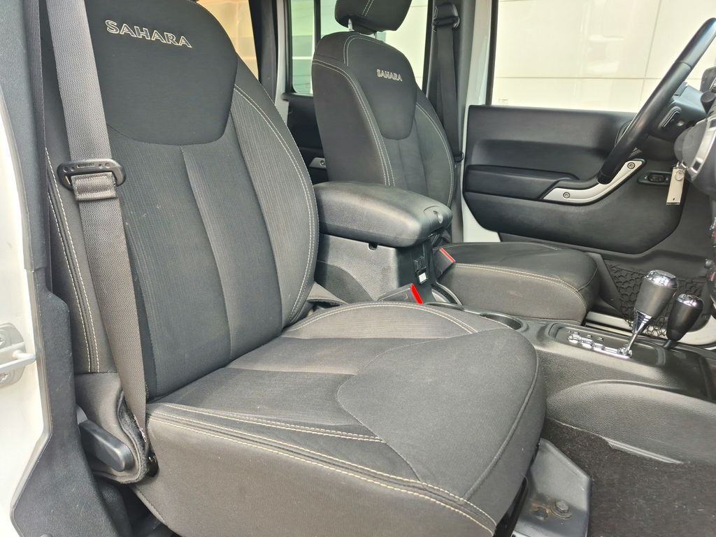 2018 Jeep Wrangler JK Unlimited Sahara White at Gullo Toyota