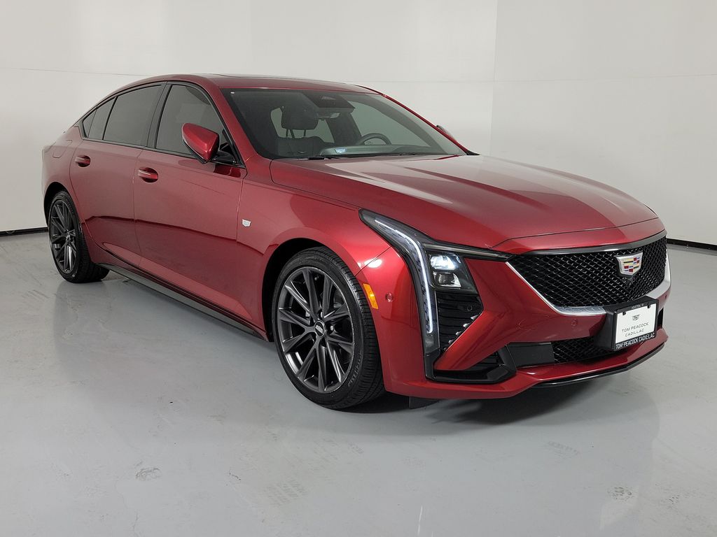 Radiant Red Tintcoat 2025 Cadillac CT5 Sedan Rear-Wheel Drive Automatic