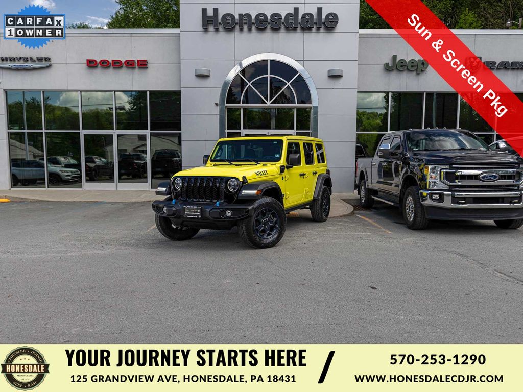 High Velocity Clearcoat 2023 Jeep Wrangler 4xe SUV / Crossover Four-Wheel Drive 8-Speed Automatic
