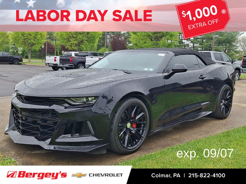 Black 2022 Chevrolet Camaro Convertible Rear-Wheel Drive Automatic