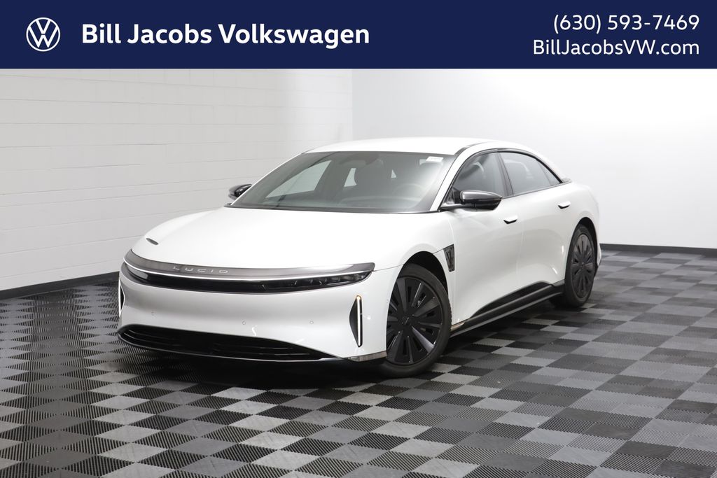 Stellar White Metallic 2024 Lucid Air Sedan Rear-Wheel Drive 1-Speed Automatic