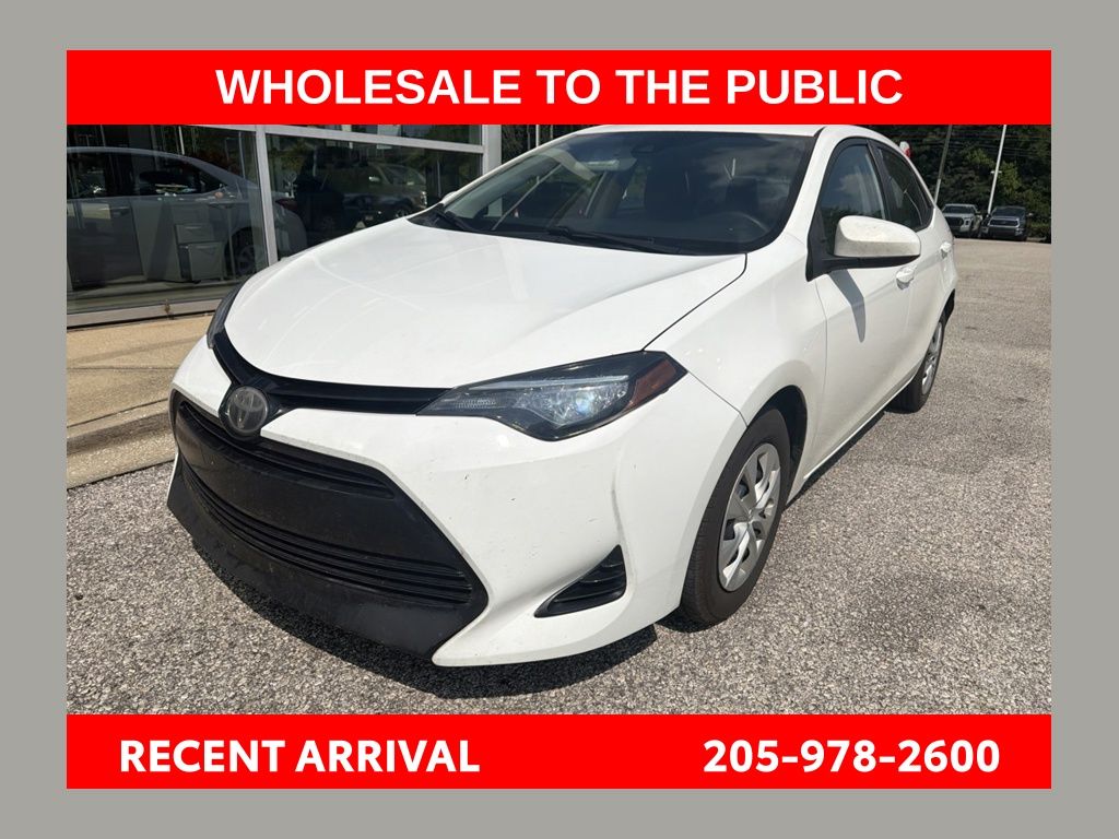 Super White 2017 Toyota Corolla Sedan Front-Wheel Drive Continuously Variable Transmission