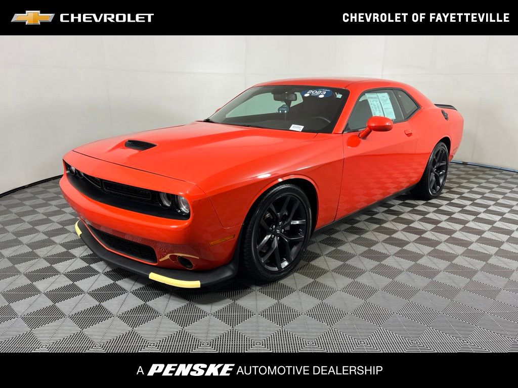 Go Mango! 2023 Dodge Challenger Coupe Rear-Wheel Drive 8-Speed Automatic