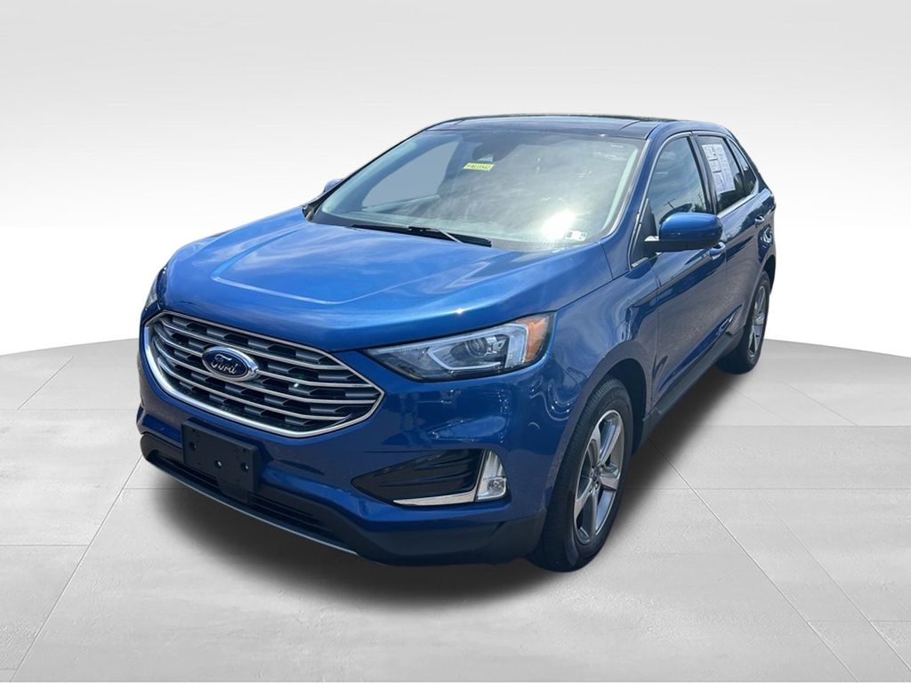 Blue Metallic 2021 Ford Edge SEL AWD SUV / Crossover All-Wheel Drive 8-Speed Automatic