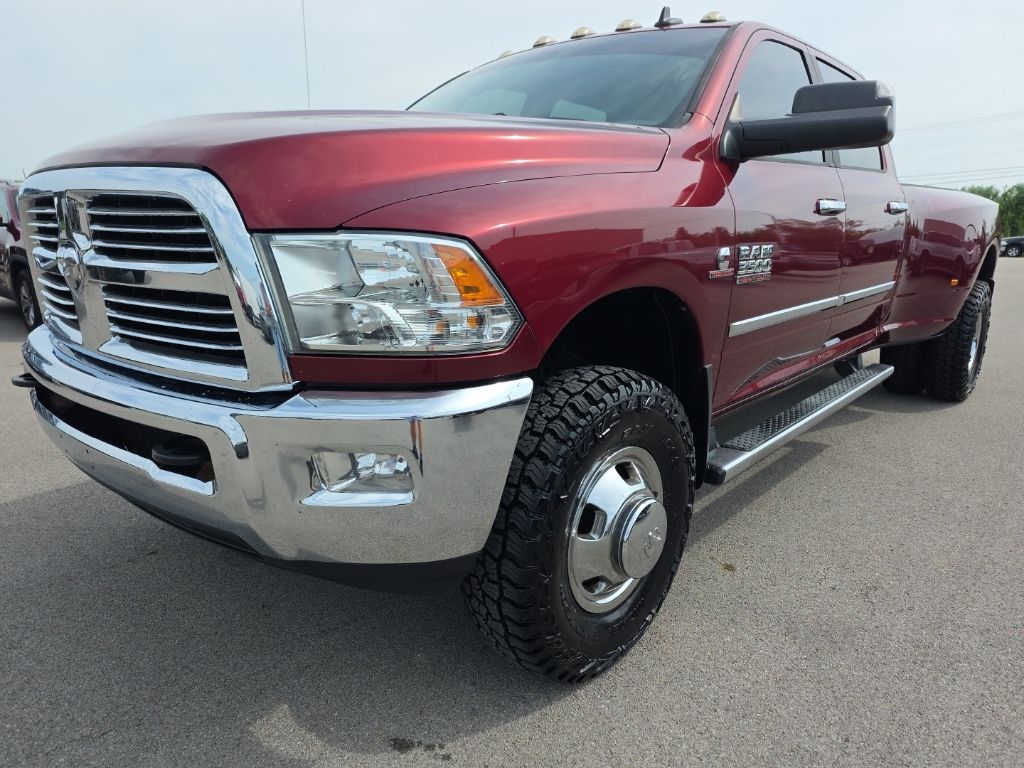 Red 2018 RAM 3500 Pickup Truck Four-Wheel Drive 6-Speed Automatic