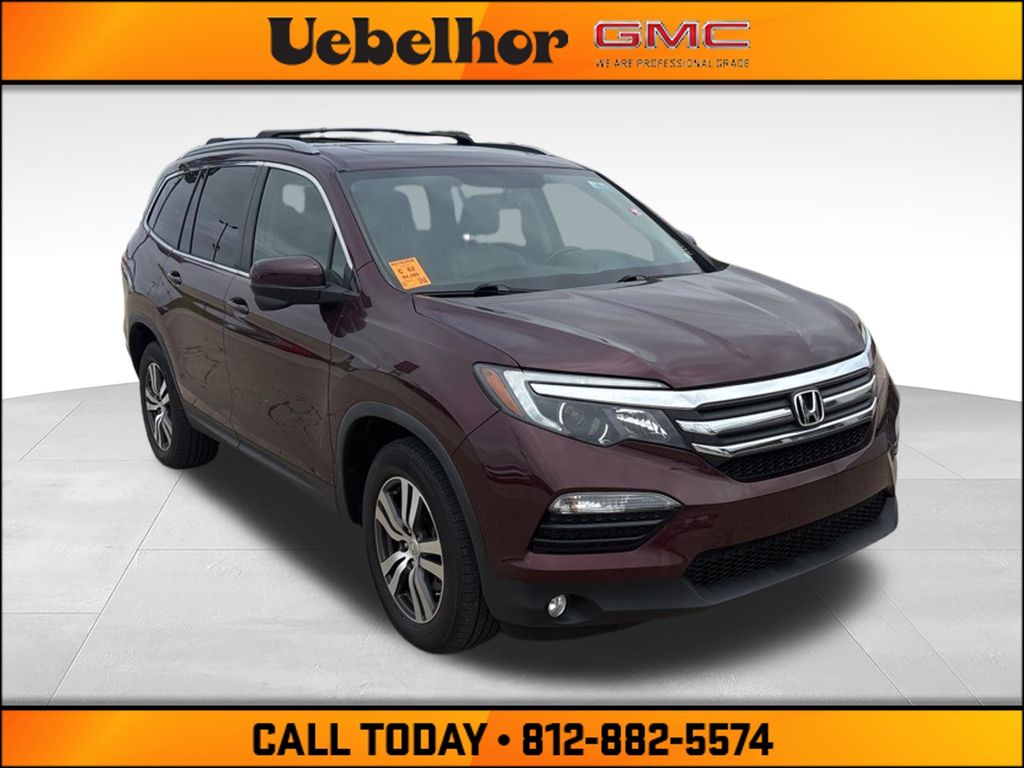 Red (Maroon) 2017 Honda Pilot EX-L AWD SUV / Crossover All-Wheel Drive 6-Speed Automatic