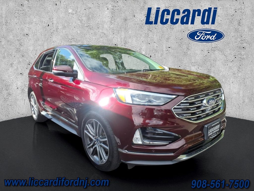 Red (Burgundy) 2019 Ford Edge SUV / Crossover All-Wheel Drive 8-Speed Automatic