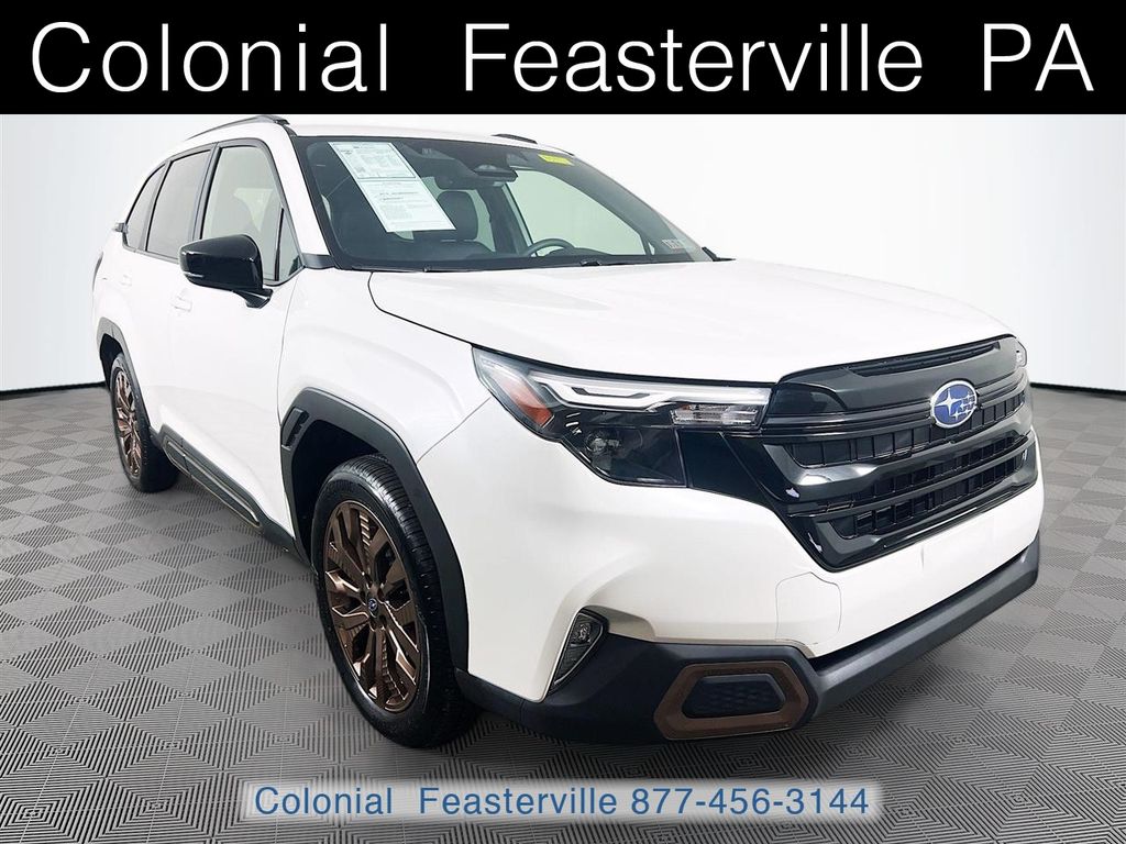 Crystal White Pearl 2025 Subaru Forester Sport Crossover AWD SUV / Crossover All-Wheel Drive Continuously Variable Transmission