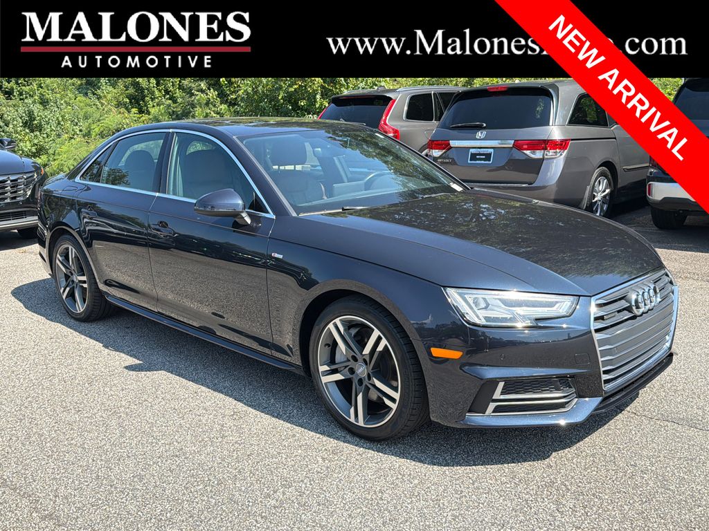 Moonlight Blue Metallic 2018 Audi A4 Sedan All-Wheel Drive 7-Speed Automatic