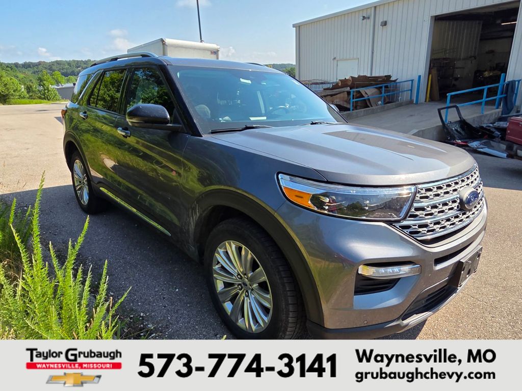 Gray Metallic 2021 Ford Explorer Hybrid SUV / Crossover All-Wheel Drive Automatic