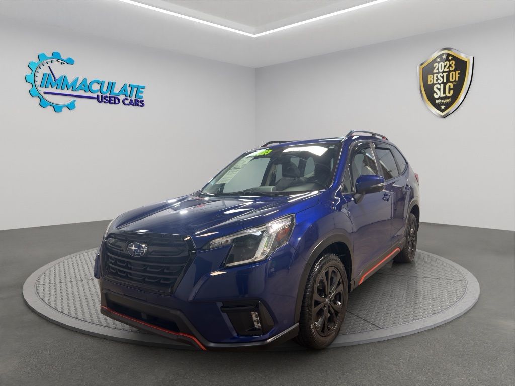 Sapphire Blue Pearl 2023 Subaru Forester SUV / Crossover All-Wheel Drive Continuously Variable Transmission