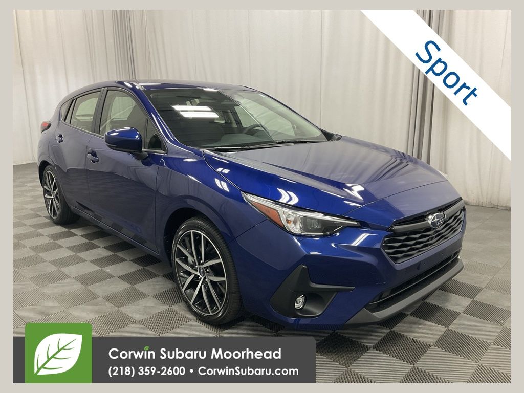 Blue 2026 Subaru Impreza Sport AWD Wagon All-Wheel Drive Continuously Variable Transmission