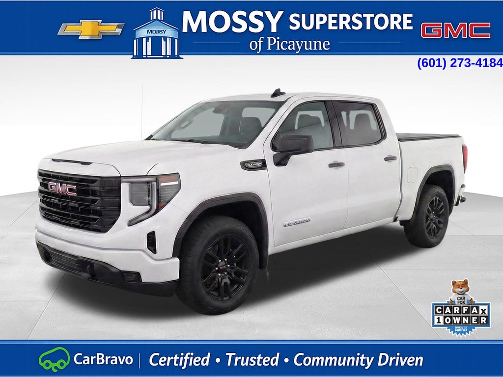 Summit White 2026 GMC Sierra 1500 Elevation Crew Cab 4WD Pickup Truck Four-Wheel Drive Automatic