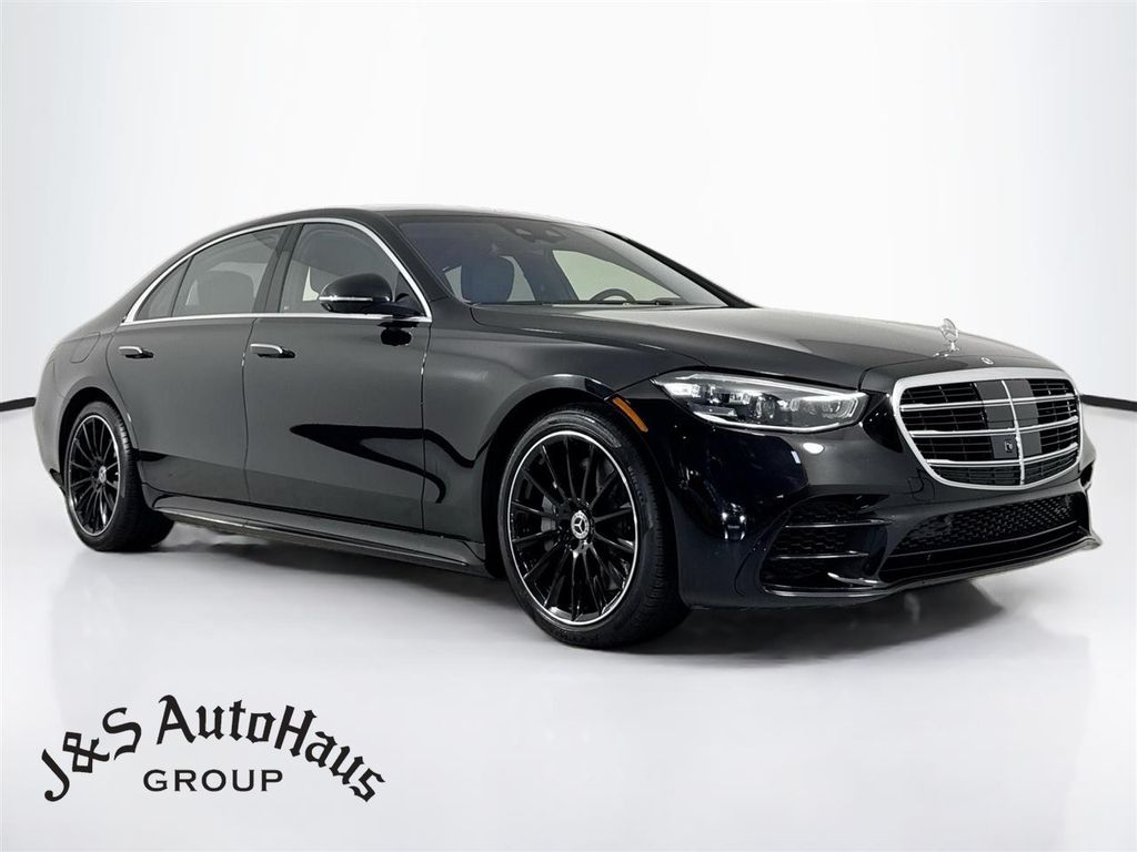Black 2022 Mercedes-Benz S-Class Sedan All-Wheel Drive 9-Speed Automatic