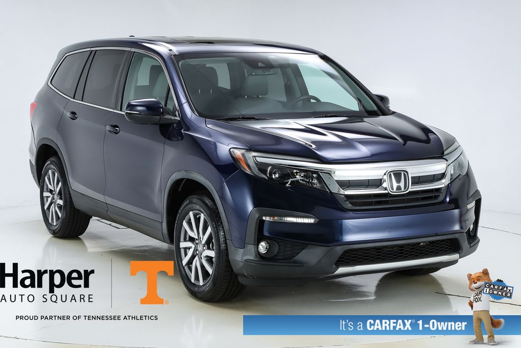 Blue 2019 Honda Pilot EX-L FWD SUV / Crossover Front-Wheel Drive 6-Speed Automatic