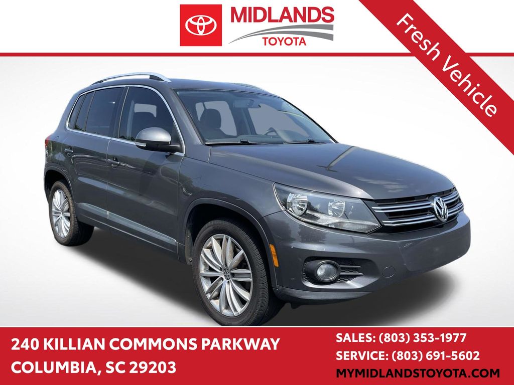 Pepper / Gray 2015 Volkswagen Tiguan SUV / Crossover Front-Wheel Drive 6-Speed Automatic