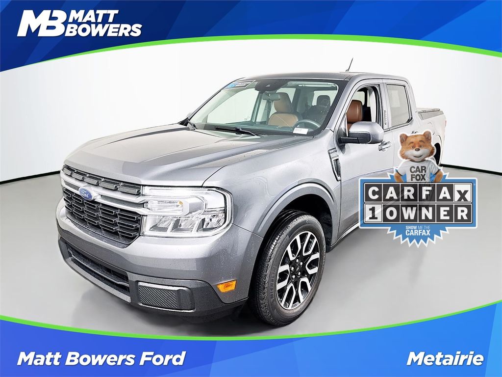 Carbonized Gray Metallic 2023 Ford Maverick Lariat SuperCrew AWD Pickup Truck All-Wheel Drive 8-Speed Automatic