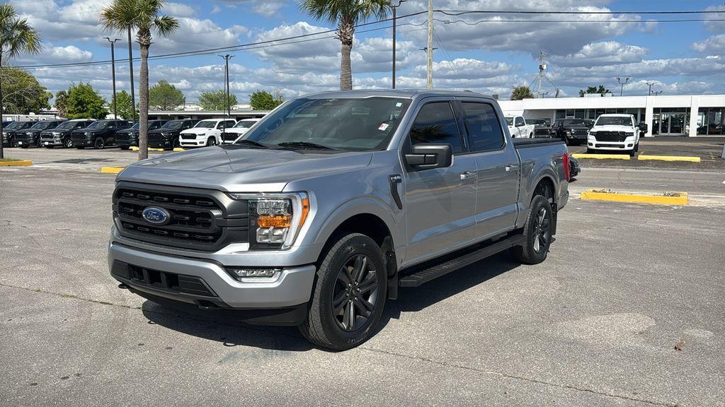 Silver Metallic 2023 Ford F-150 XLT SuperCrew 4WD Pickup Truck Four-Wheel Drive Automatic