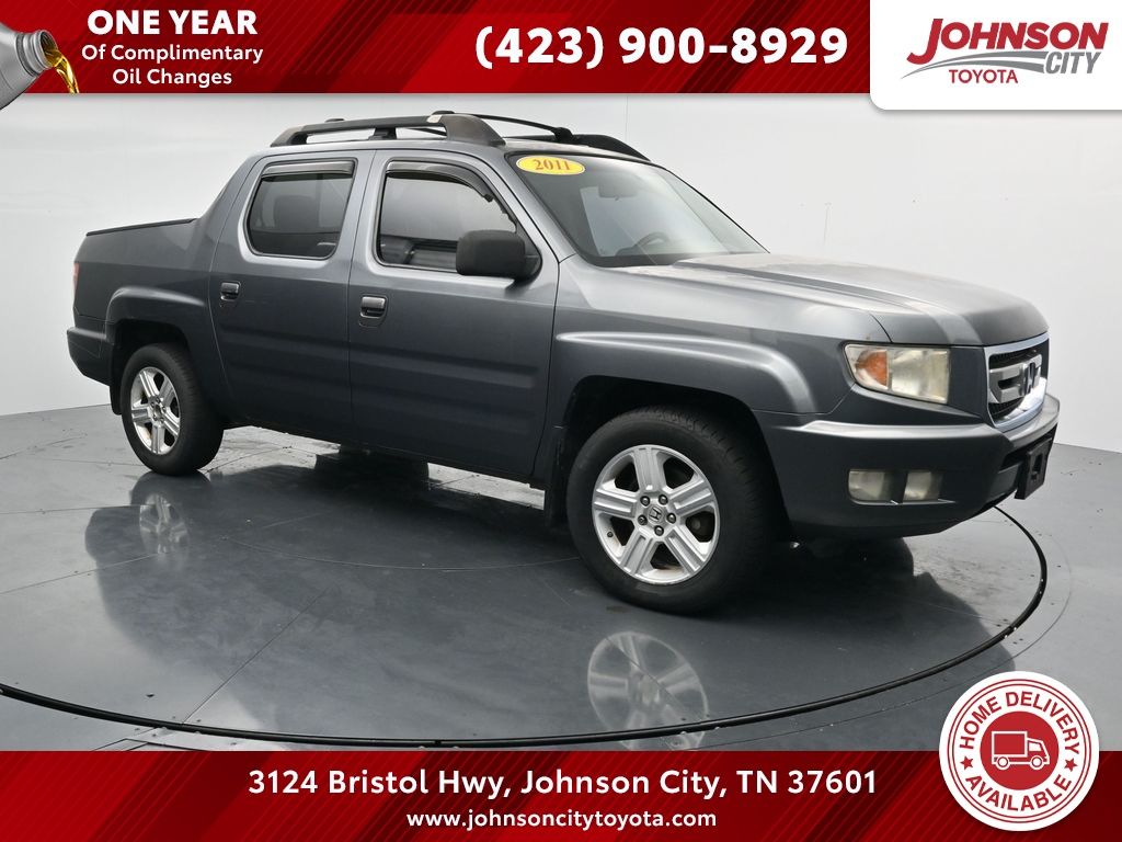 Polished Metal Metallic 2011 Honda Ridgeline Pickup Truck Four-Wheel Drive 5-Speed Automatic