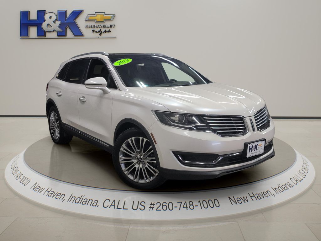 White Platinum 2018 Lincoln MKX Reserve AWD SUV / Crossover All-Wheel Drive 6-Speed Automatic