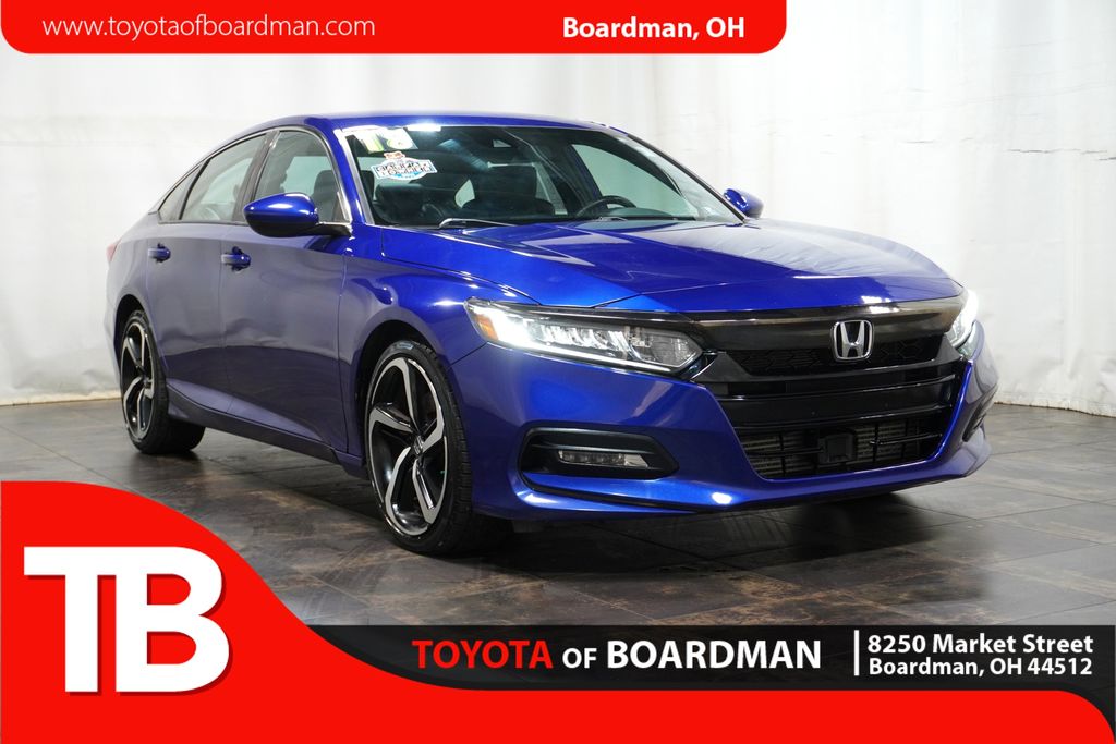Blue 2018 Honda Accord Sedan Front-Wheel Drive Continuously Variable Transmission