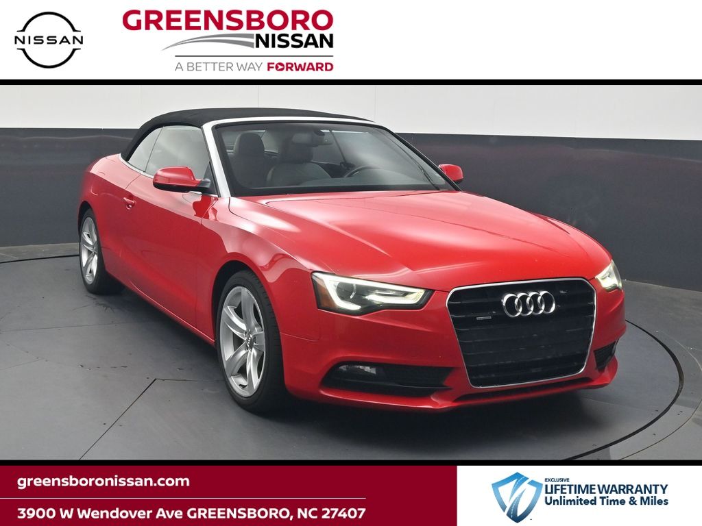 Brilliant Red/Black Roof 2014 Audi A5 Convertible All-Wheel Drive 8-Speed Automatic
