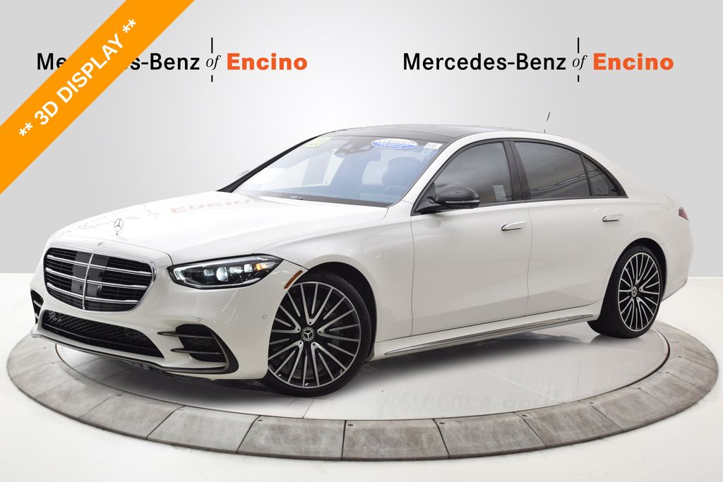 MANUFAKTUR Diamond White 2023 Mercedes-Benz S-Class S 580 4MATIC AWD Sedan All-Wheel Drive 9-Speed Automatic