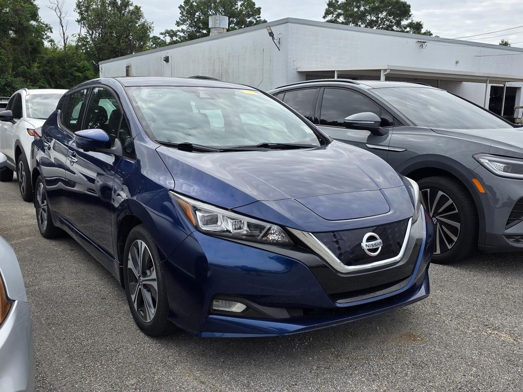 Deep Blue Pearl 2021 Nissan LEAF Hatchback Front-Wheel Drive Automatic