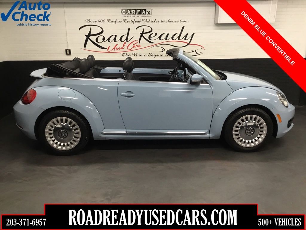 Denim Blue 2013 Volkswagen Beetle Hatchback  6-Speed Automatic