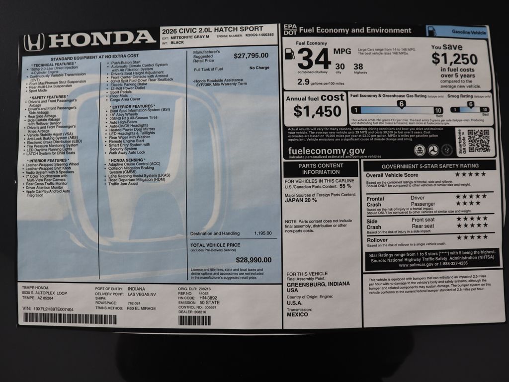 Thumbnail: 2026 Honda Civic - 9