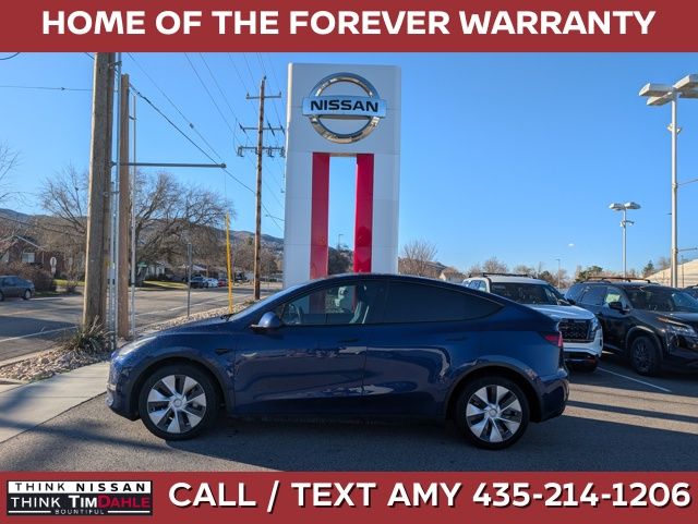 Blue 2020 Tesla Model Y Long Range AWD SUV / Crossover All-Wheel Drive 1-Speed Automatic