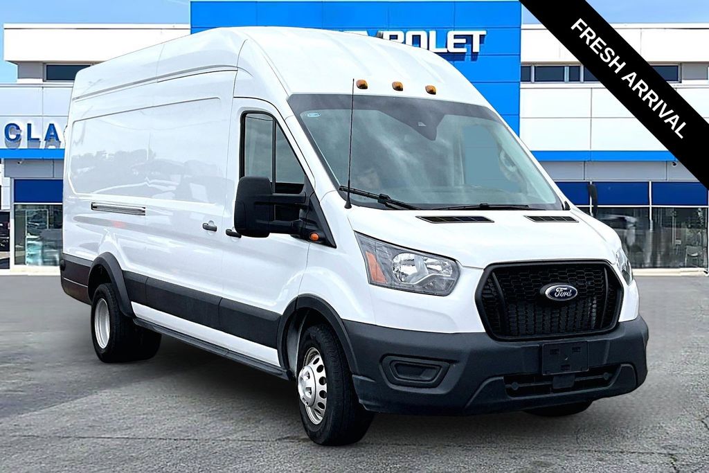 Oxford White 2024 Ford Transit Cargo Van Rear-Wheel Drive 