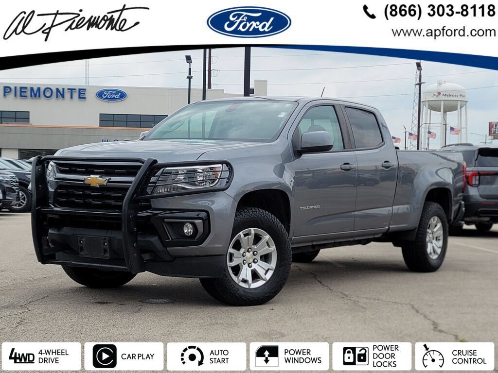 Gray (Steel Metallic) 2021 Chevrolet Colorado Pickup Truck Four-Wheel Drive 8-Speed Automatic