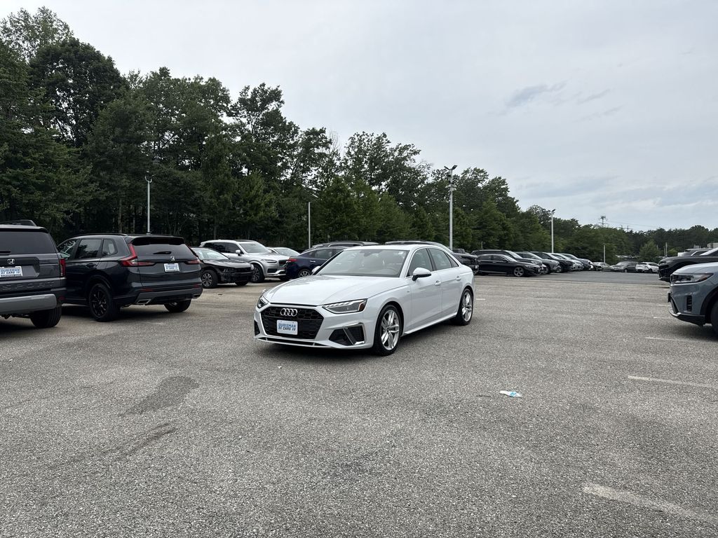 Glacier White Metallic 2023 Audi A4 Sedan All-Wheel Drive 7-Speed Automatic