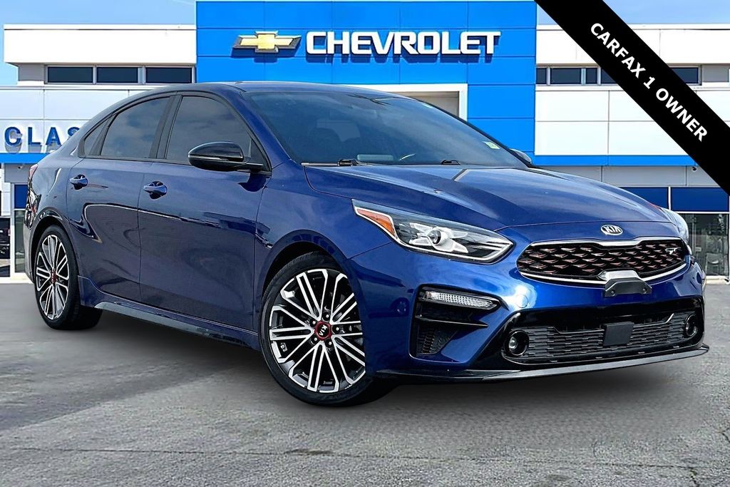 Deep Sea Blue 2021 Kia Forte GT FWD Sedan Front-Wheel Drive 7-Speed Automatic