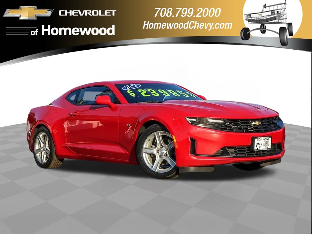 Red Hot 2023 Chevrolet Camaro Coupe Rear-Wheel Drive 8-Speed Automatic
