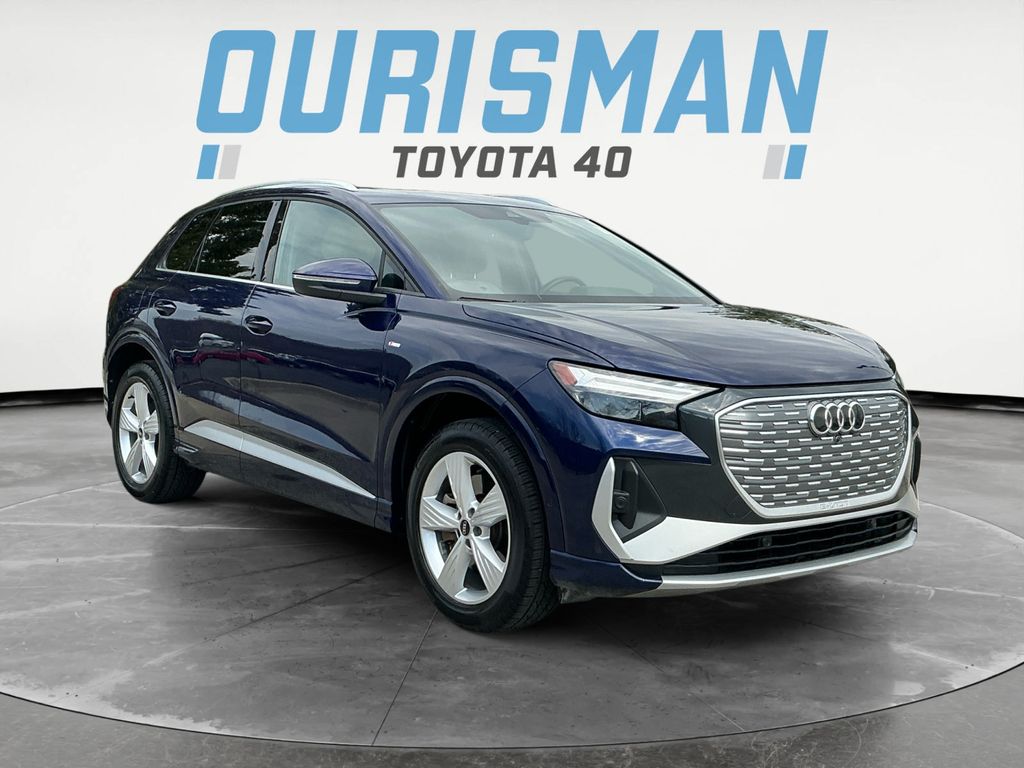 Blue Metallic 2023 Audi Q4 e-tron quattro Premium Plus 50 SUV / Crossover All-Wheel Drive Automatic
