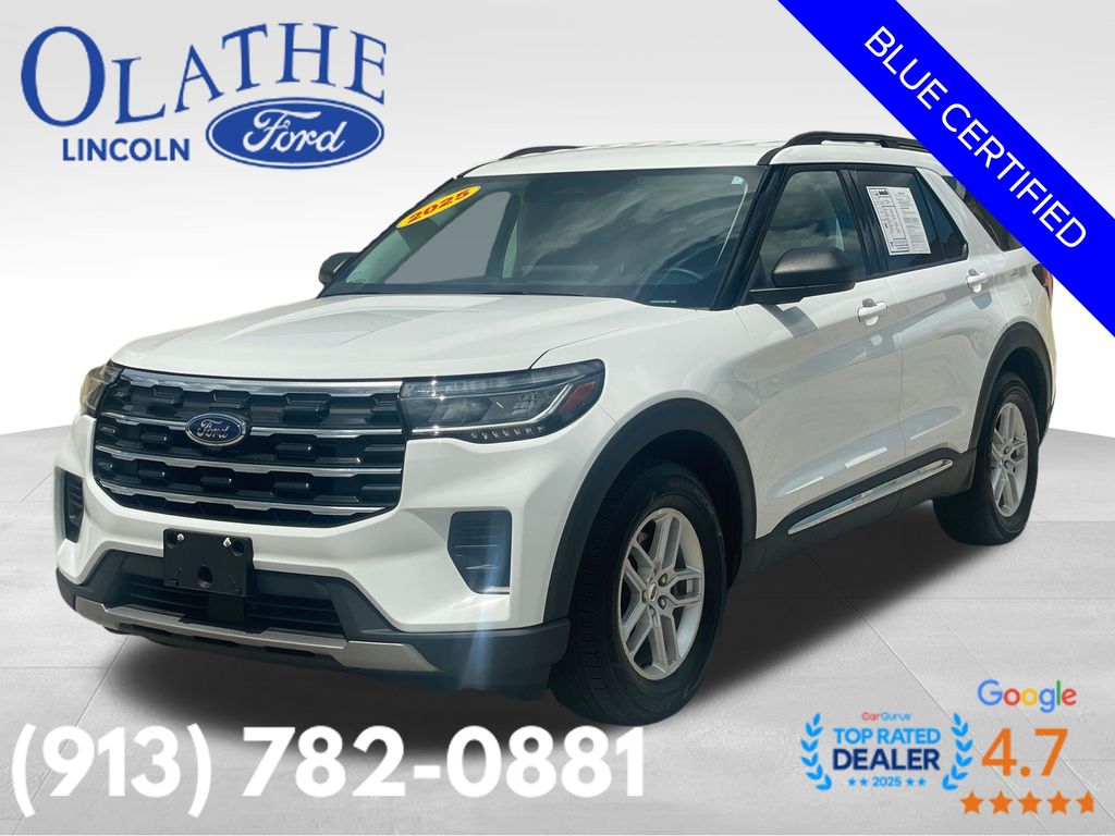 Oxford White 2025 Ford Explorer SUV / Crossover All-Wheel Drive Automatic