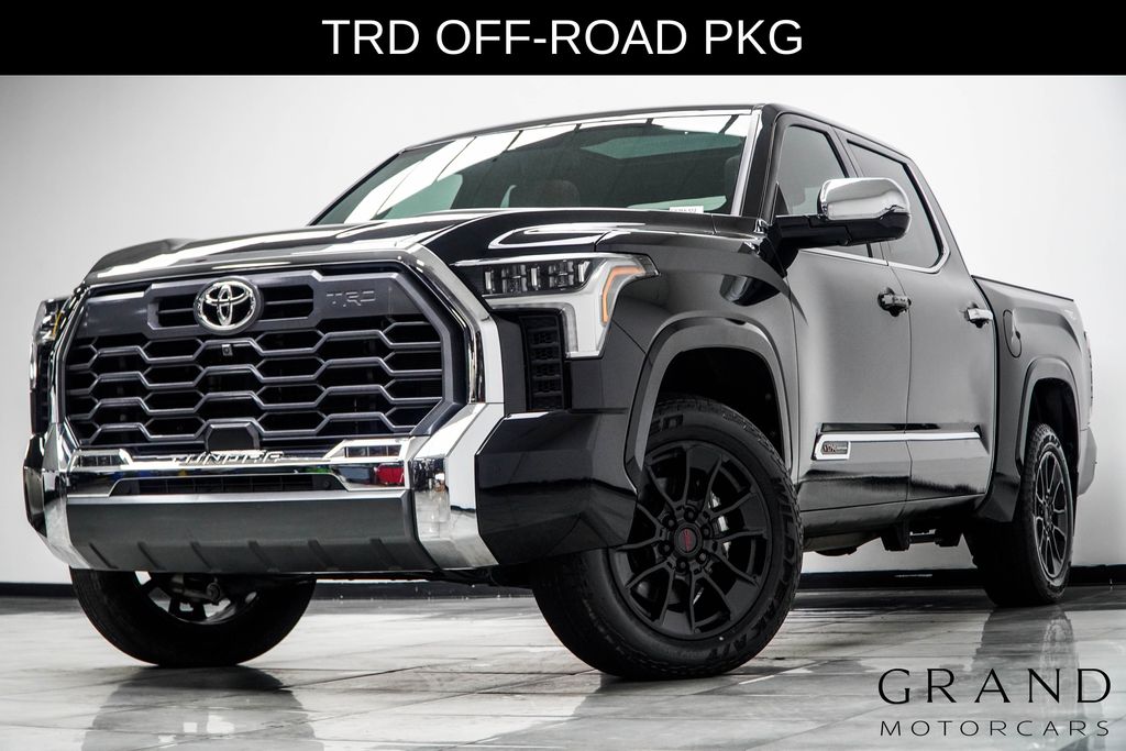 Midnight Black Metallic 2025 Toyota Tundra Pickup Truck Four-Wheel Drive Automatic
