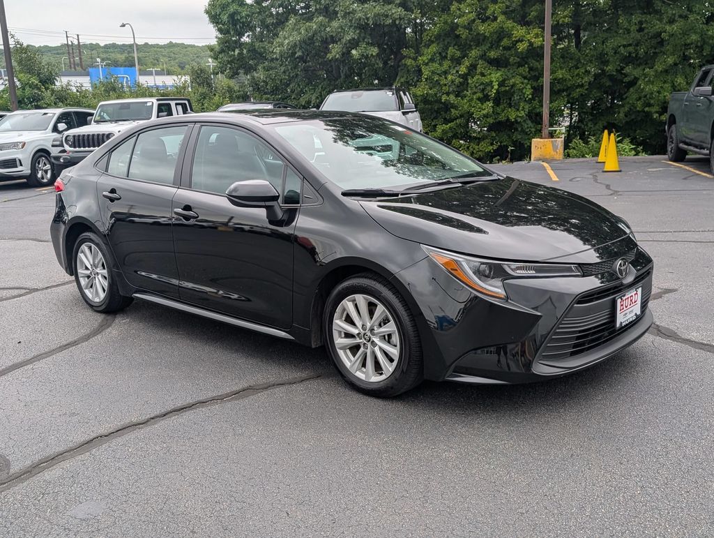 Midnight Black Metallic 2025 Toyota Corolla Sedan Front-Wheel Drive Continuously Variable Transmission