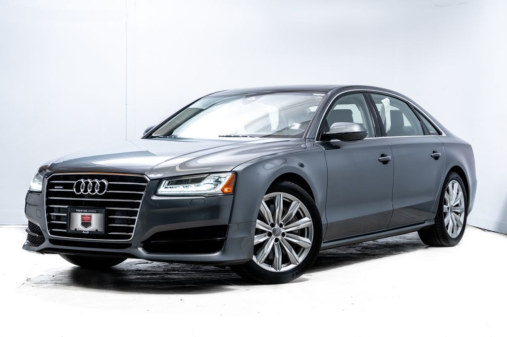 Monsoon Gray Metallic 2017 Audi A8 L 3.0T quattro Sedan All-Wheel Drive 8-Speed Automatic