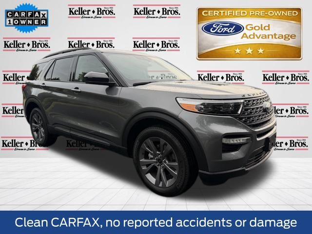 Carbonized Gray Metallic 2023 Ford Explorer SUV / Crossover All-Wheel Drive Automatic