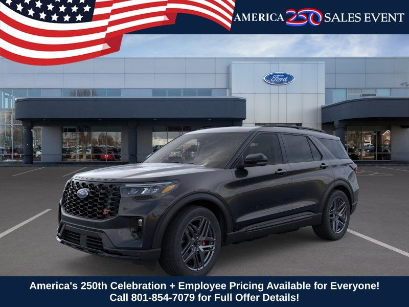 Agate Black Metallic 2026 Ford Explorer SUV / Crossover All-Wheel Drive Automatic