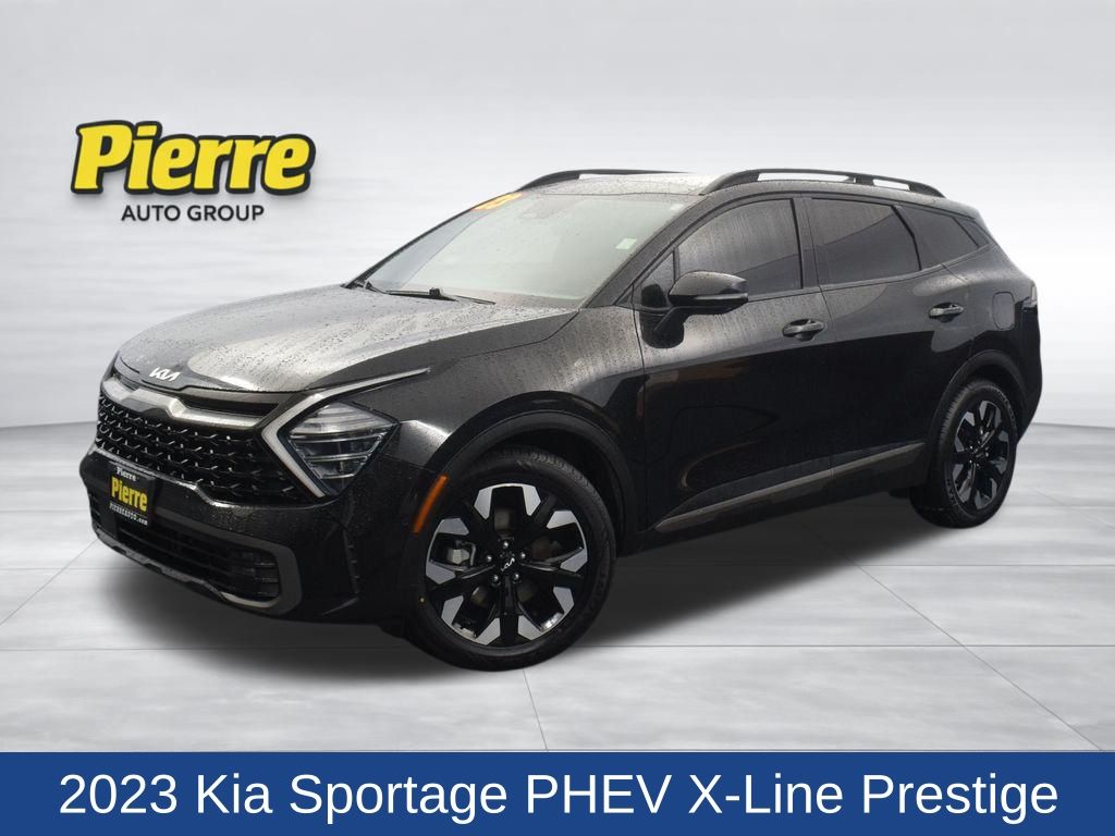 Fusion Black 2023 Kia Sportage Hybrid Plug-In X-Line Prestige AWD SUV / Crossover All-Wheel Drive 6-Speed Automatic