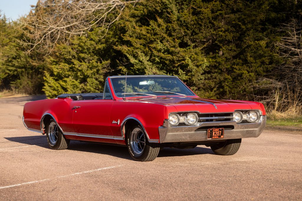 Red 1967 Oldsmobile Cutlass Coupe Automatic