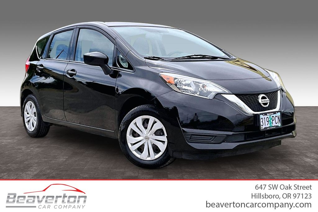 Super Black 2019 Nissan Versa Note Hatchback Front-Wheel Drive Continuously Variable Transmission